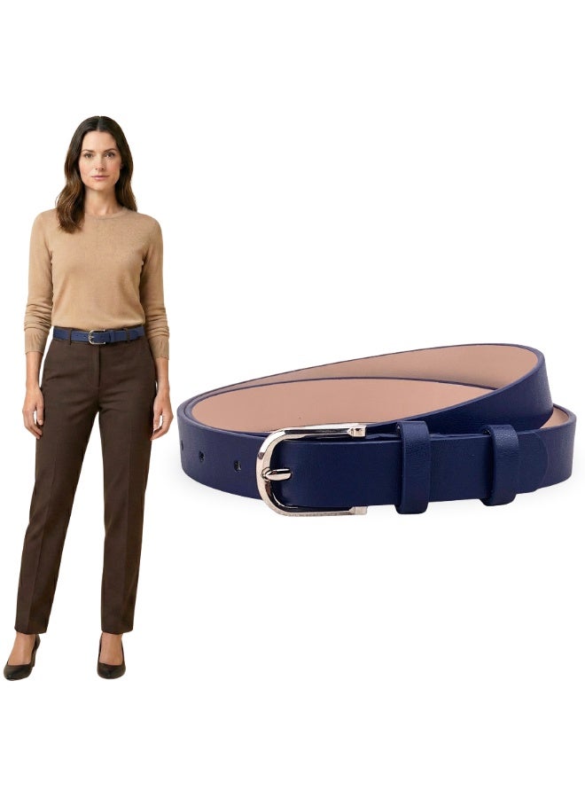 Classic Milano Women's Belt with Gift Box | Faux Leather Ladies Belt for Dresses, Jeans & Gowns | Stylish Womens Belt | Adjustable Girls Belt | Belt for Women with Elegant Buckle
